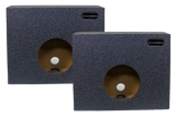SoundSkins Enclosures | Single 8" Angled Truck Wedge Pair - Premium USA Made Subwoofer Box with Bed Liner Spray Finish SoundSkins Global