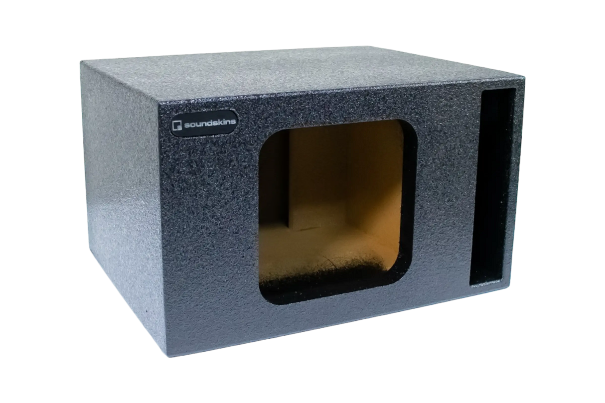 SoundSkins Enclosures | Universal Single 8" Ported - Premium USA Made Subwoofer Box with Bed Liner Spray Finish SoundSkins Global