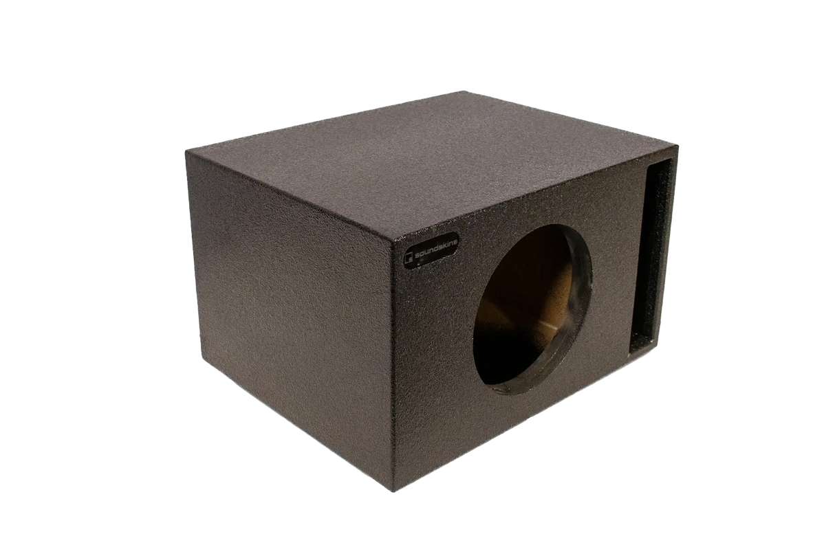SoundSkins Enclosures | Universal Single 10" Ported XL SPL - Premium USA Made Subwoofer Box with Bed Liner Spray Finish SoundSkins Global