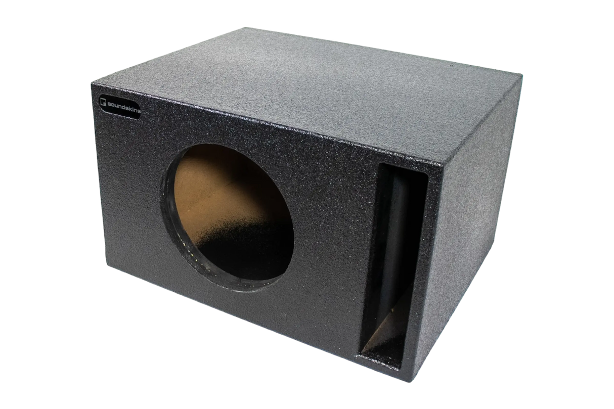 SoundSkins Enclosures | Universal Single 10" Ported XL SPL - Premium USA Made Subwoofer Box with Bed Liner Spray Finish SoundSkins Global