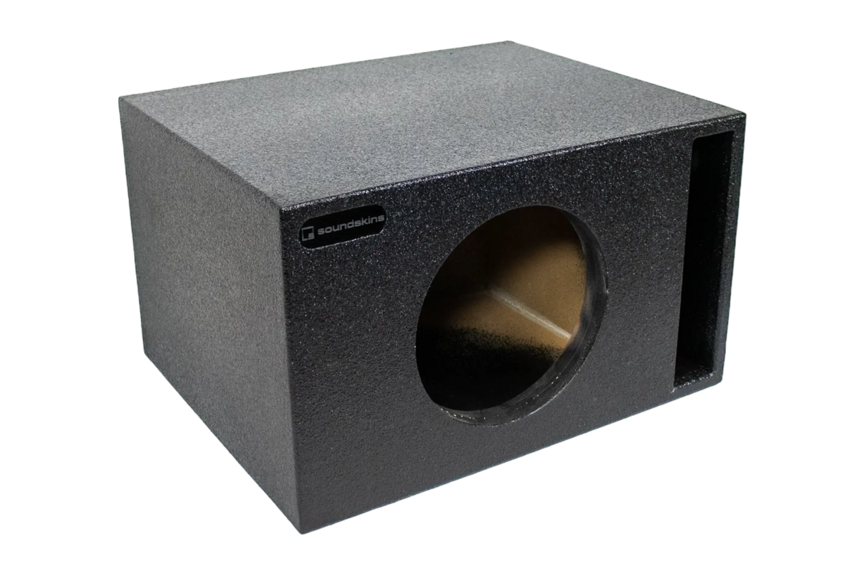 SoundSkins Enclosures | Universal Single 10" Ported XL SPL - Premium USA Made Subwoofer Box with Bed Liner Spray Finish SoundSkins Global