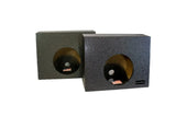 SoundSkins Enclosures | Single 10" Angled Truck Wedge Pair - Premium USA Made Subwoofer Box with Bed Liner Spray Finish SoundSkins Global