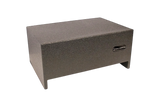 SoundSkins Enclosures | Single 12" Sealed Long Universal Truck Downfire - Premium USA Made Subwoofer Box with Bed Liner Spray Finish SoundSkins Global