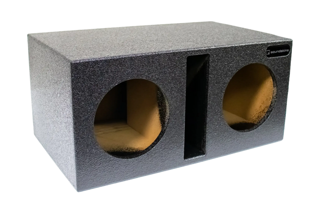 SoundSkins Enclosures | Universal Dual 8" Ported - Premium USA Made Subwoofer Box with Bed Liner Spray Finish SoundSkins Global