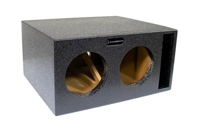 SoundSkins Enclosures | Universal Dual 8" Ported XL SPL - Premium USA Made Subwoofer Box with Bed Liner Spray Finish SoundSkins Global