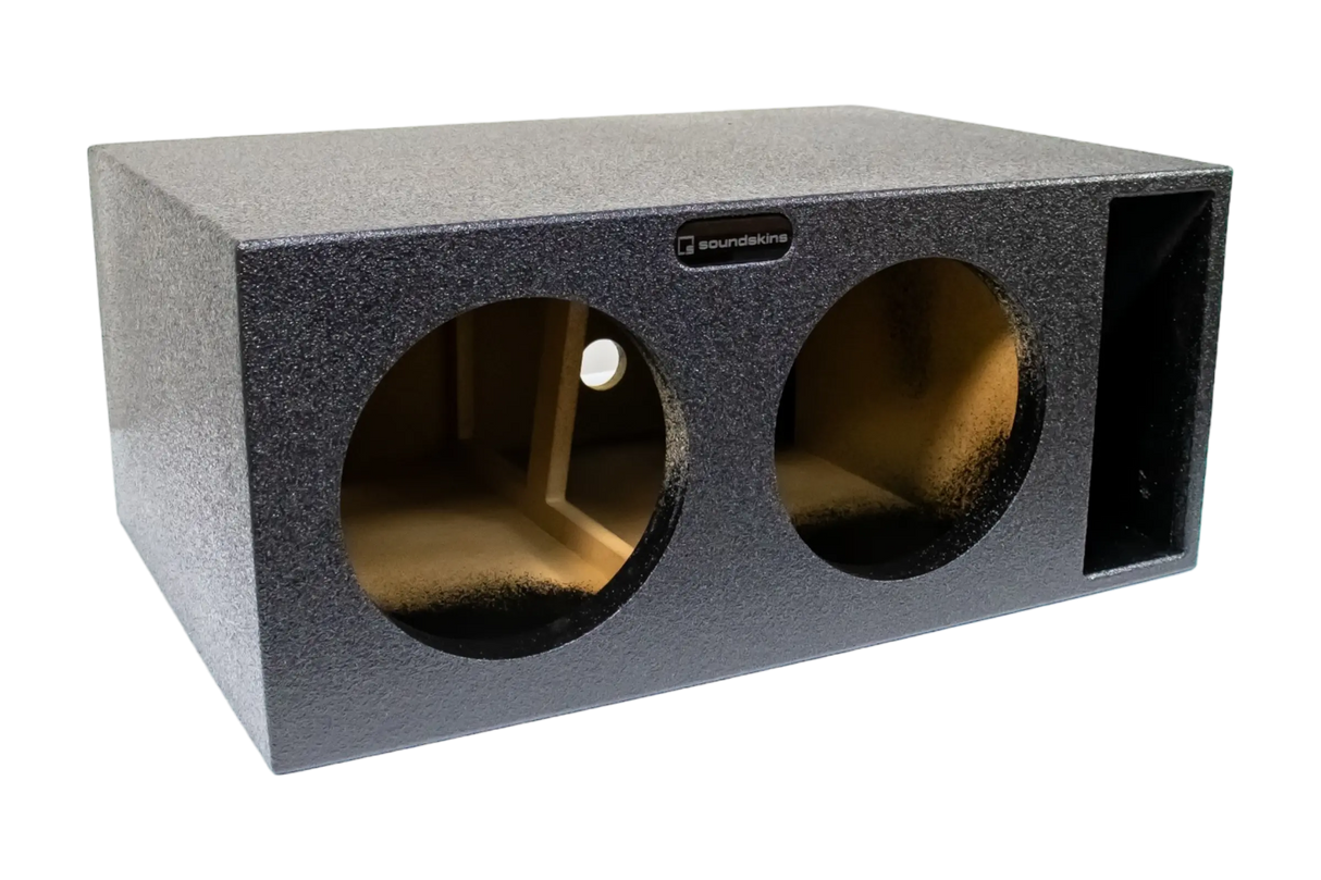 SoundSkins Enclosures | Universal Dual 10" Ported XL SPL- Premium USA Made Subwoofer Box with Bed Liner Spray Finish SoundSkins Global