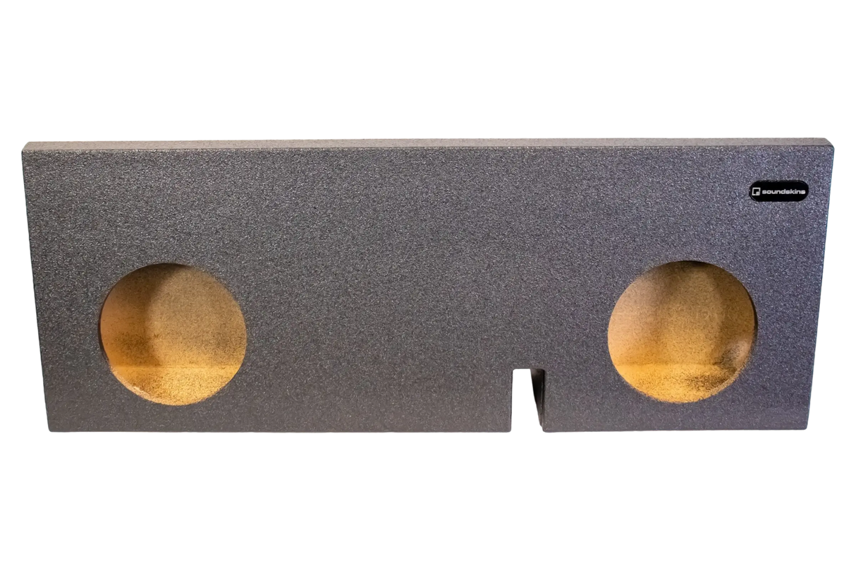 SoundSkins Enclosures | Toyota Tacoma 2005-2023 Double Cab Dual 10" Ported - Premium USA Made Subwoofer Box with Bed Liner Spray Finish SoundSkins Global