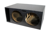 SoundSkins Enclosures | Universal Dual 12" Ported Front Fire XL SPL - Premium USA Made Subwoofer Box with Bed Liner Spray Finish SoundSkins Global