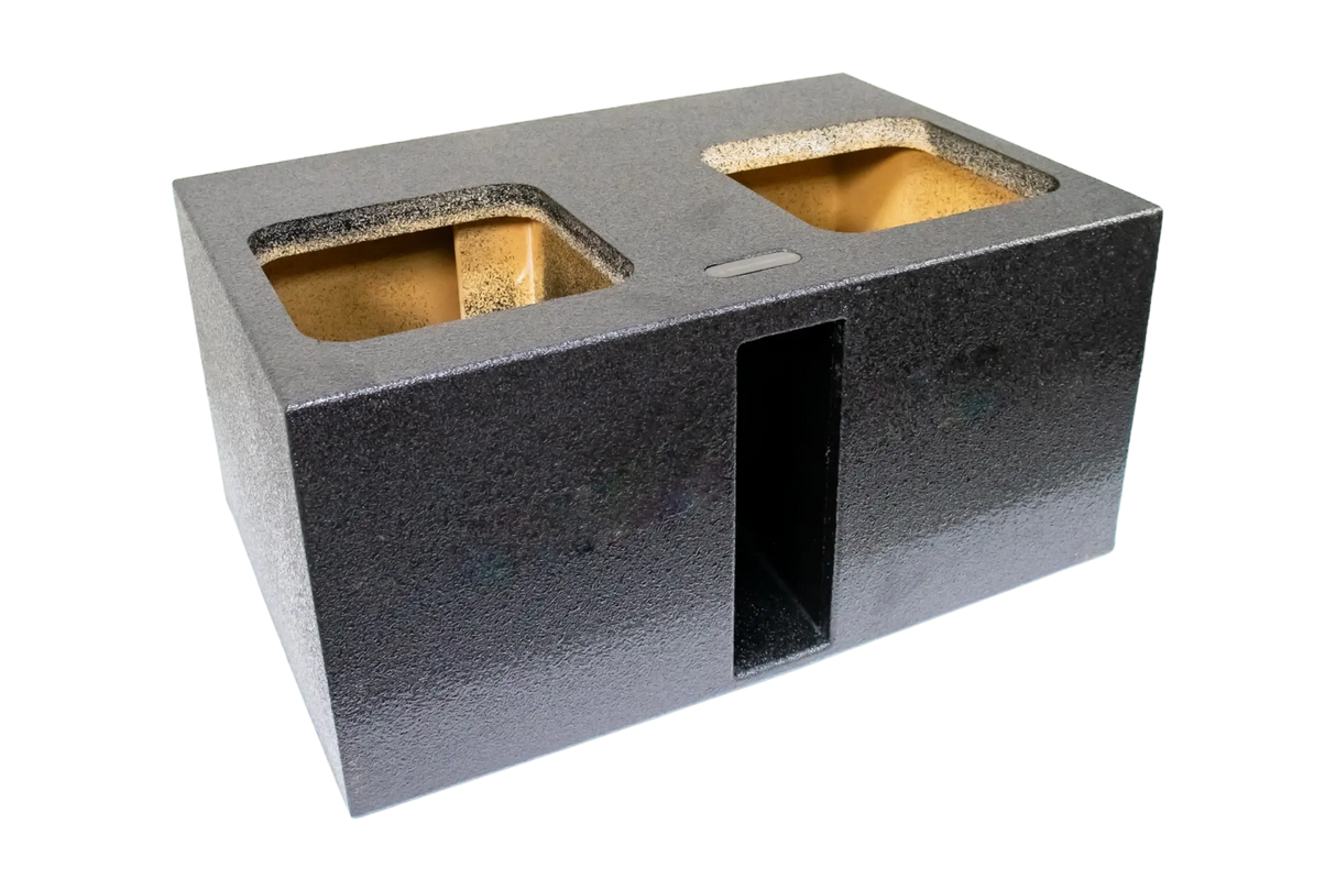 SoundSkins Enclosures | Universal Dual 12" Ported Up Fire XL SPL - Premium USA Made Subwoofer Box with Bed Liner Spray Finish SoundSkins Global