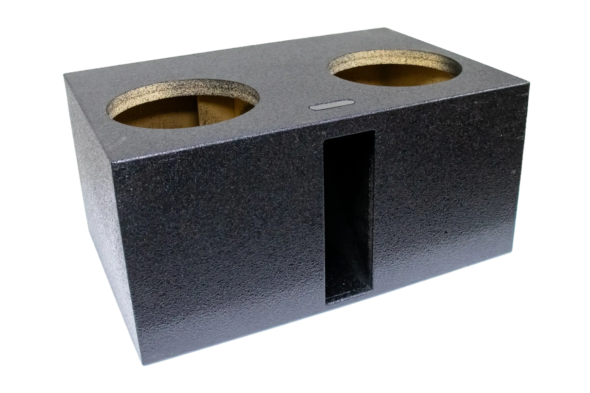 SoundSkins Enclosures | Universal Dual 12" Ported Up Fire XL SPL - Premium USA Made Subwoofer Box with Bed Liner Spray Finish SoundSkins Global