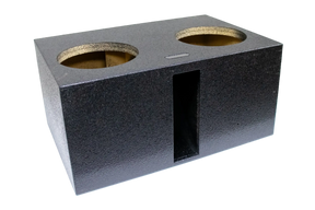 SoundSkins Enclosures | Universal Dual 12" Ported Up Fire XL SPL - Premium USA Made Subwoofer Box with Bed Liner Spray Finish SoundSkins Global