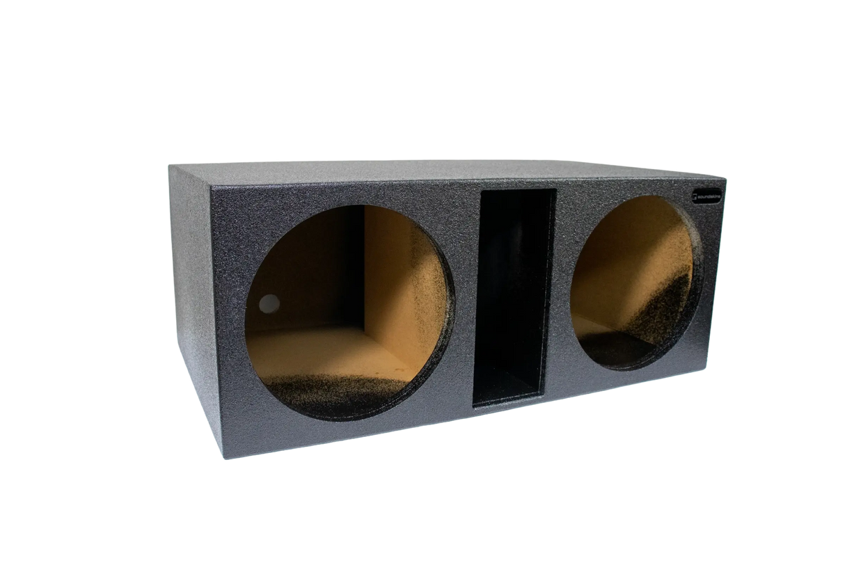 SoundSkins Enclosures | Universal Dual 15" Ported Front FIre XL SPL - Premium USA Made Subwoofer Box with Bed Liner Spray Finish SoundSkins Global