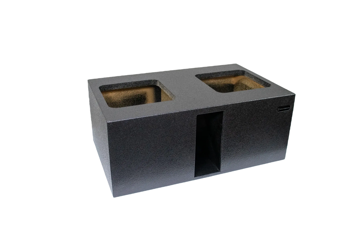 SoundSkins Enclosures | Universal Dual 15" Ported Up Fire XL SPL - Premium USA Made Subwoofer Box with Bed Liner Spray Finish SoundSkins Global