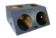 SoundSkins Enclosures | Universal Quad 12" Angle Face Sealed - Premium USA Made Subwoofer Box with Bed Liner Spray Finish SoundSkins Global