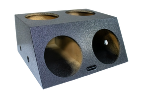 SoundSkins Enclosures | Universal Quad 12" Angle Face Sealed - Premium USA Made Subwoofer Box with Bed Liner Spray Finish SoundSkins Global