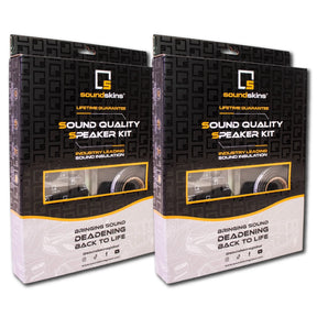 SoundSkins | Sound Quality Speaker Kit — 4 Door Bundle | SSK-SQSK-4DR | 4x Foam Speaker Rings, 4x Foam Backing Sheets, 4x Speaker Kit Sheets, 2x Strip Tape 3' 3/8" SoundSkins Global
