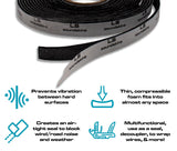 SoundSkins | Silent Strip 1/2" Sound Deadening Closed Cell Acoustic Foam Tape | SSK-STRIP1/2 | Rubber Closed Cell Foam (1/2" Wide) SoundSkins Global