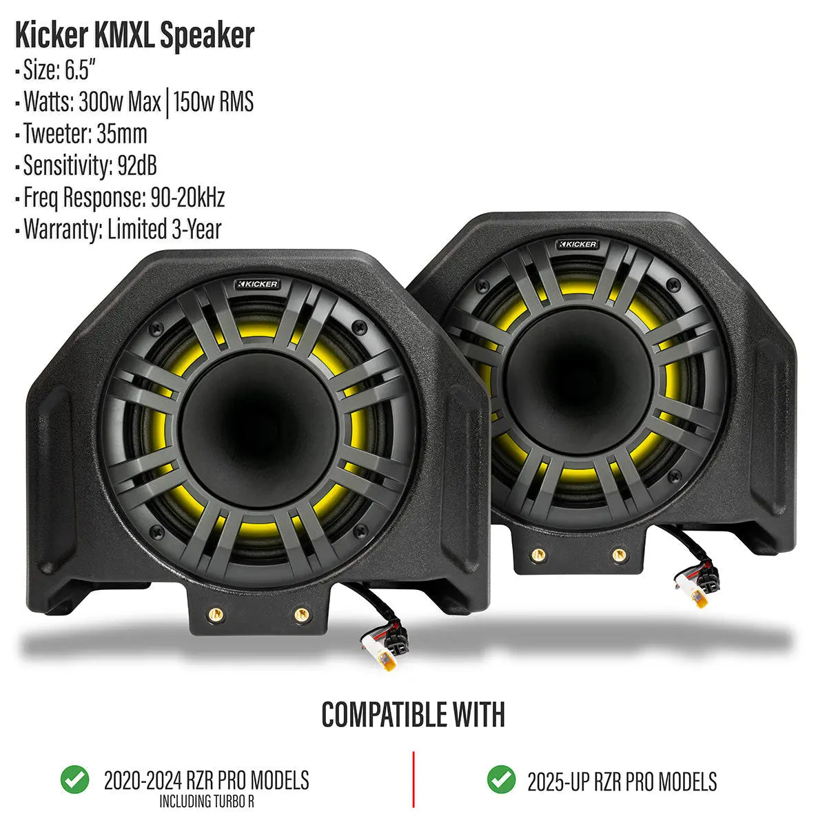 2020-2026 Polaris® RZR Pro R / Turbo R / Pro S / Pro XP 6.5" Rear-Hump Speaker-Pods SSV Works