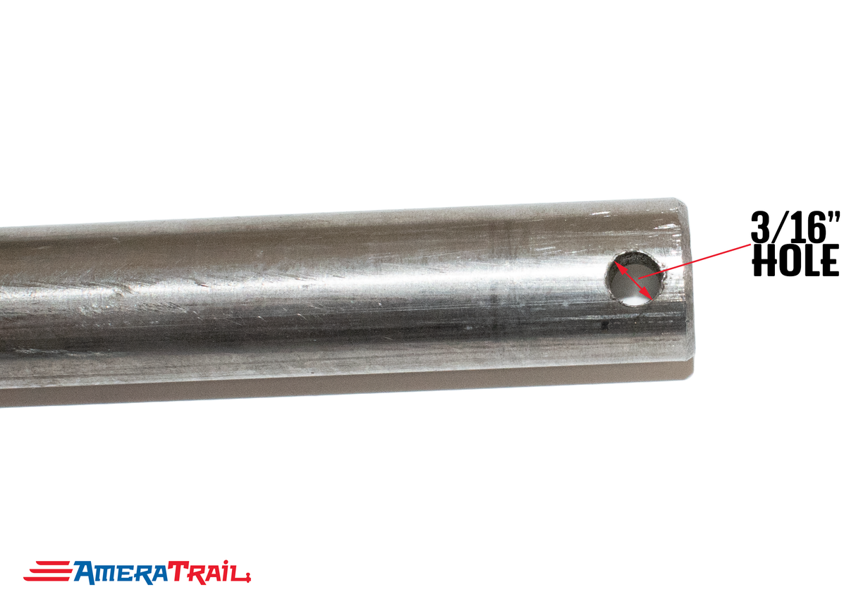 195/8" x5/8" Stainless Steel Roller Rod - Fits 18" Keel Roller, Includes Stainless Steel Cotter Pins