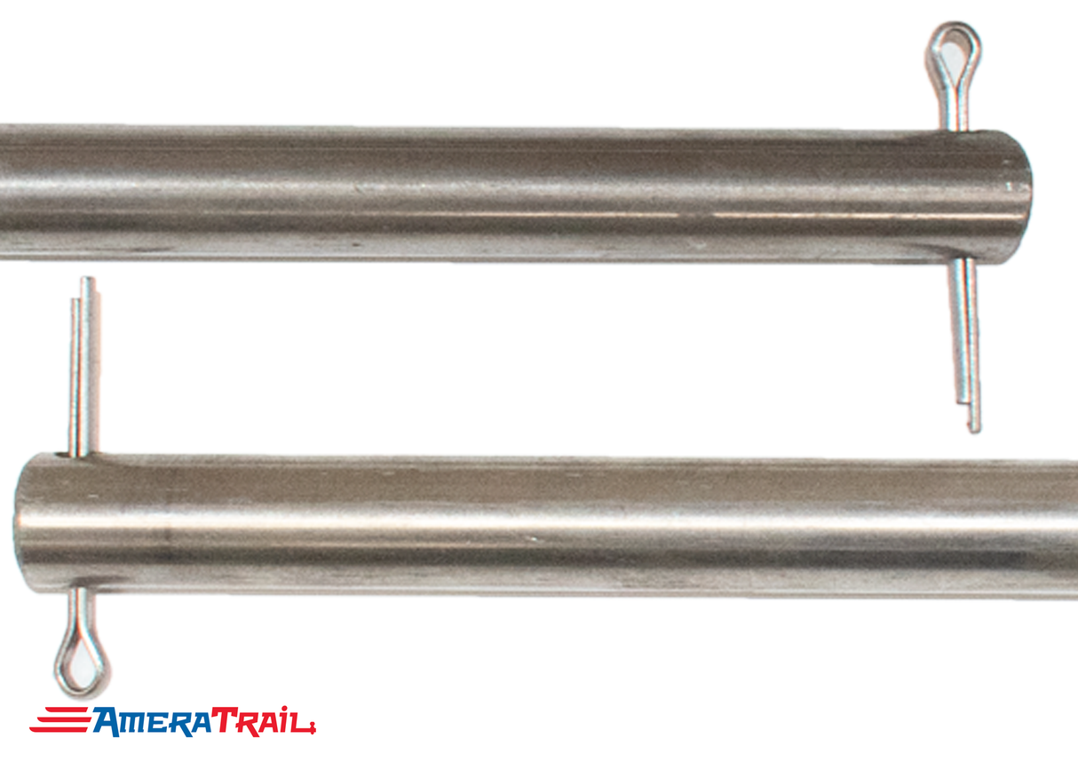195/8" x5/8" Stainless Steel Roller Rod - Fits 18" Keel Roller, Includes Stainless Steel Cotter Pins