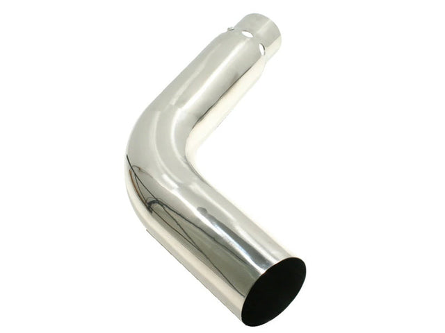 Vented 70 Degree Turn Out Exhaust Tip, Polished 304 Stainless, Bolt On, 4" Inlet, 5" Outlet, 22" Length, 2017-2020 GM 6.6L Duramax Other