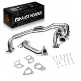 Exhaust Header/Catback w/ Downpipe Up-pipe All-In-One Kit for 2002-2006 Subaru Impreza WRX/STI