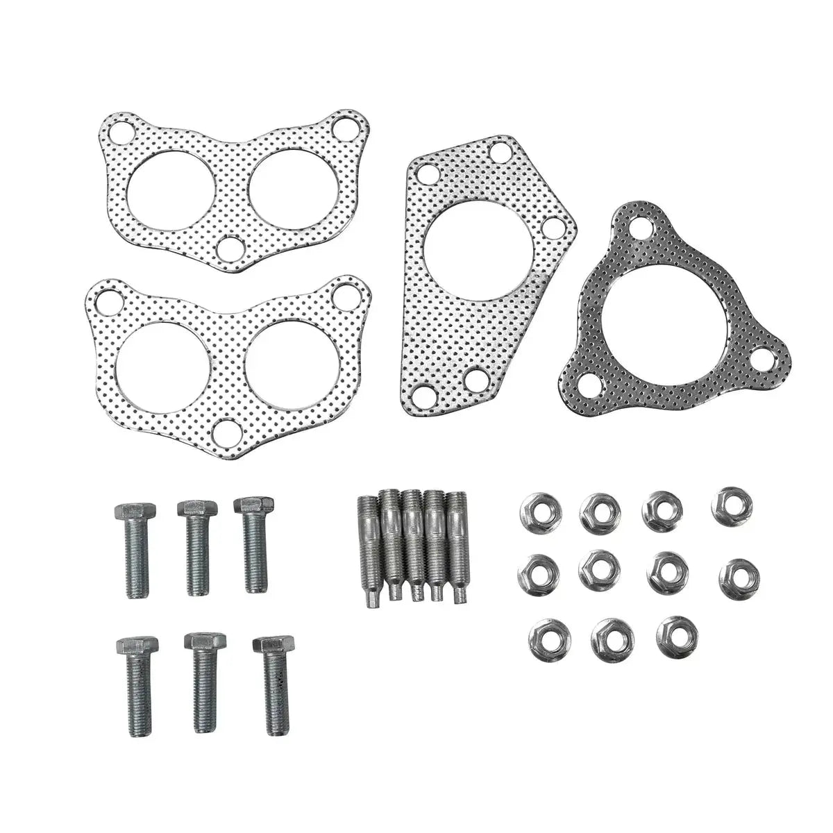 Exhaust Header/Catback w/ Downpipe Up-pipe All-In-One Kit for 2002-2006 Subaru Impreza WRX/STI Flashark
