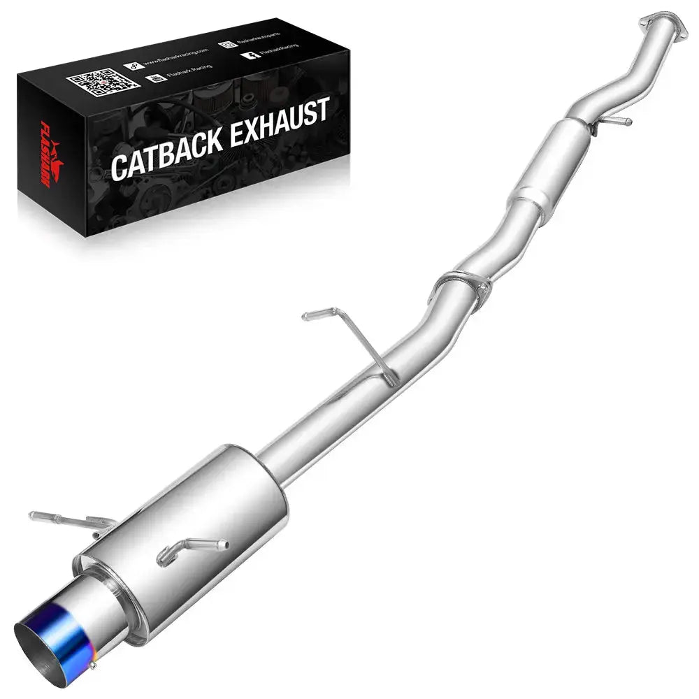 Exhaust Header/Catback w/ Downpipe Up-pipe All-In-One Kit for 2002-2006 Subaru Impreza WRX/STI Flashark