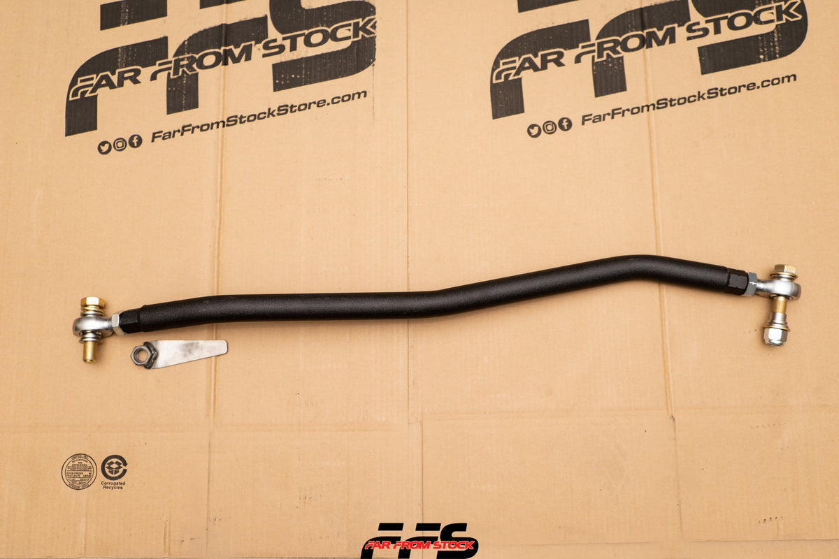 19-23 5th Gen Ram Steering Combo Tie Rod / Drag Link / Track Bar 2500 3500 Dual Stabilizer tie rod kit. Stand alone. Includes double stab mount tie rod, two stabilizers, and axle bracket.