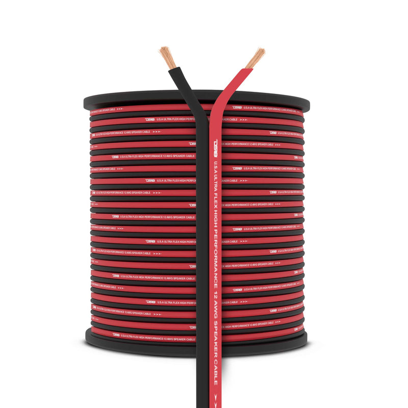 12-GA Speaker Wire 500 Feet - Red