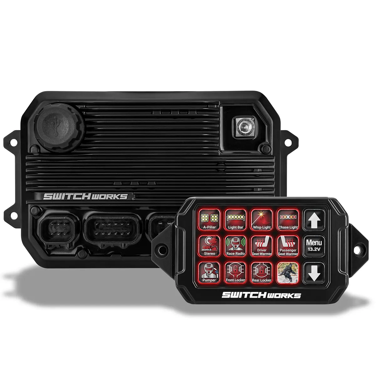 Alpha12 Digital Smart Switcher with 12-Outputs and Rollcage Mount SWITCH Works