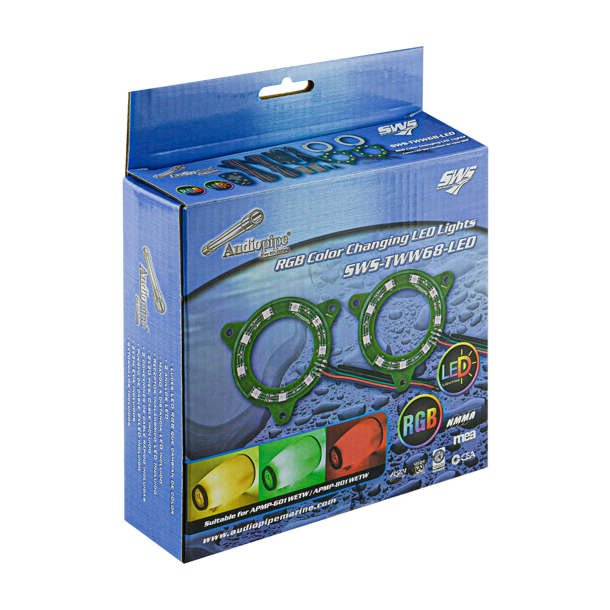 RGB Color Changing LED Lights (SWS-TWW68-LED) Audiopipe
