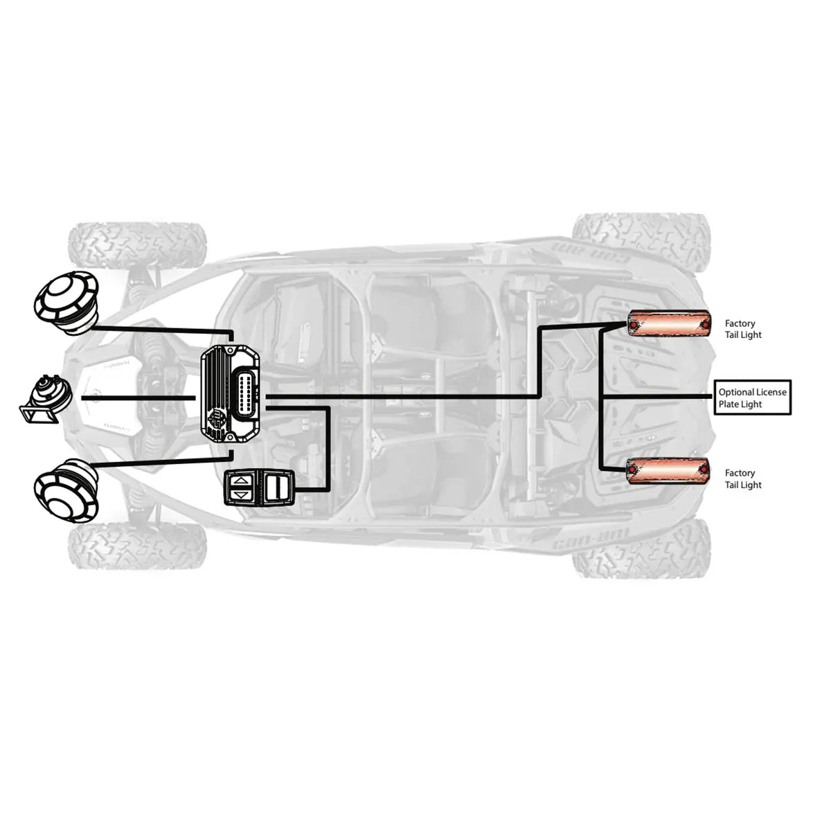 Tango2 Vehicle Specific Turn-Signal Kit with All-In-One Controller and Taillight Integration SWITCH Works