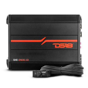 DS18 SXE-2500.1D Class D 1-Channel Amplifier 800 Watts Rms @ 1-Ohm DS18
