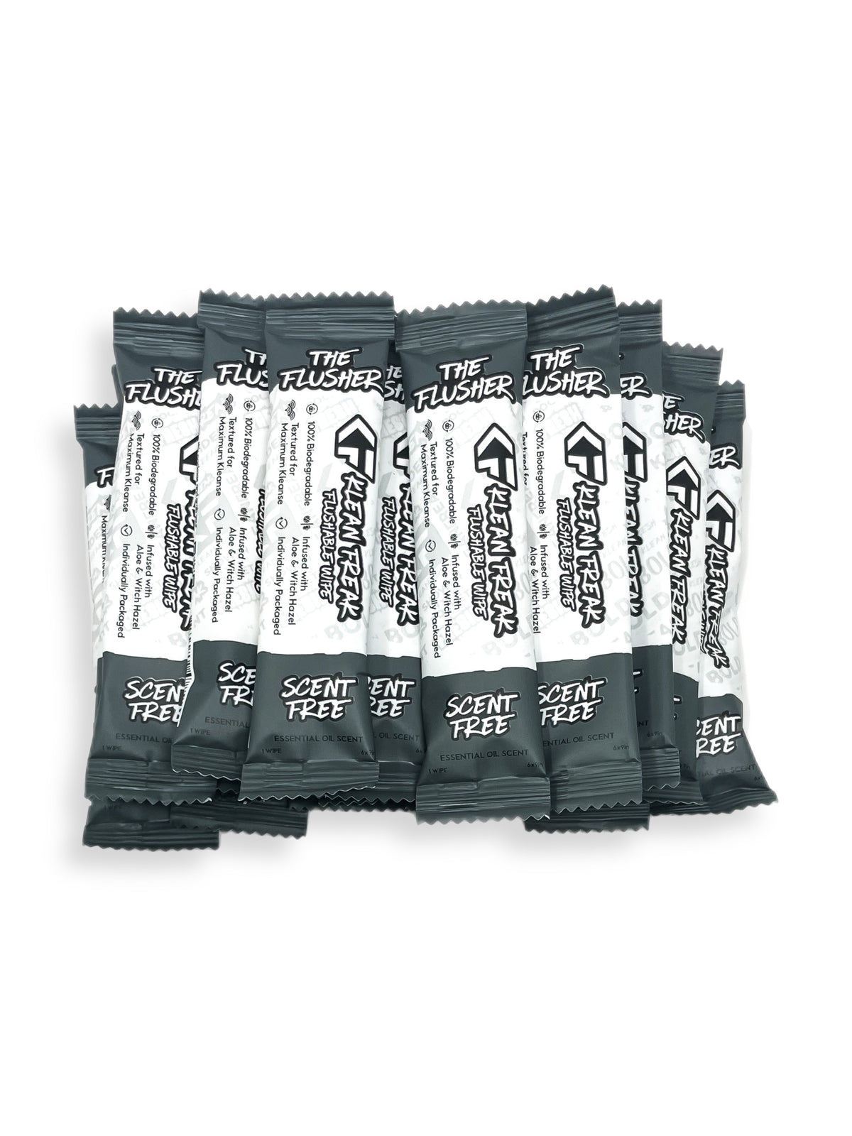 The Flusher - 100 Pack - Flushable Wipes Klean Freak
