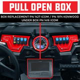 PCI Race Radios Polaris RZR Under Pull-open Box ICOM Radio and Intercom Bracket