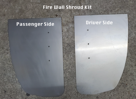 2007-2013 Silverado Sierra Firewall, Front Tubs, Hood Strut Kit, Firewall Shrouds, Relocation Combo Kit