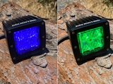 Blue / Green Dual Color Off Road LED Pod GGLighting