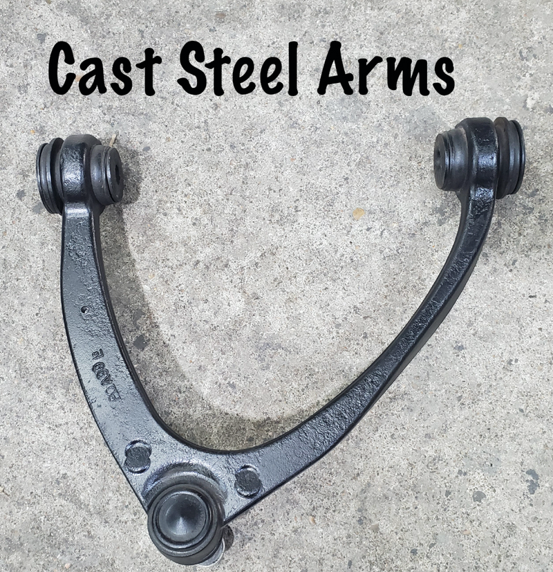 2014-2018 Silverado Sierra 4" Drop Control Arms for Factory Stamped Steel Arms 2wd & 4x4