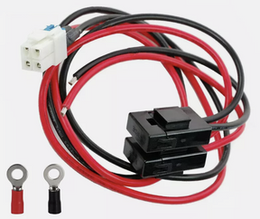 Dual Fused 4-Pin DC Power Cable with Ring Terminals TekShack