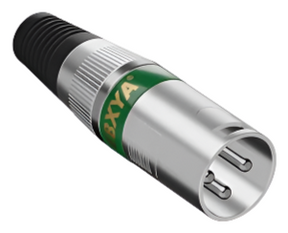 EBXYA XLR, 3 Pins Male Microphone Audio Cable Connector 1 Pack GREEN TekShack