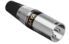 EBXYA XLR, 3 Pins Male Microphone Audio Cable Connector 1 Pack BLACK TekShack