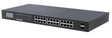 Intellinet® 24-Port Gigabit PoE+ Switch w/ 2 SFP & LCD Screen TekShack