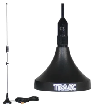 Tram® Mini-Magnet Scanner Antenna VHF/UHF/800–1300MHz w/ SMA-Male Tram