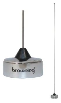 Browning® 200W Pretuned UHF Antenna – 152–162 MHz Tunable Nut-Type with NMO Mount Browning