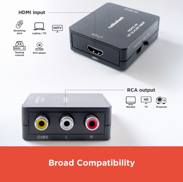 RadioShack HDMI to RCA Converter 1503290 Radio Shack