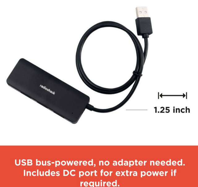 RadioShack 4 USB 2 0 Port 2605155 Radio Shack