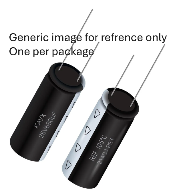 140uF 450V Electrolytic Capacitor – Radial Leaded, 18x40mm #UBR-140uF450V   Model. UBR-140uF450V TekShack
