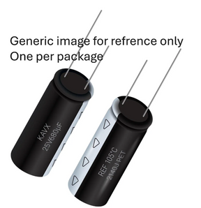 140uF 450V Electrolytic Capacitor – Radial Leaded, 18x40mm #UBR-140uF450V   Model. UBR-140uF450V TekShack