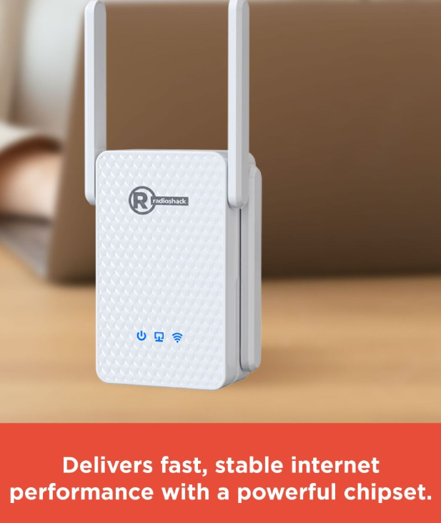 RadioShack WiFi Repeater 3000Mbps Dual Band 4-Antenna Radio Shack